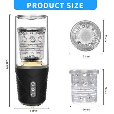 Φλυτζάνι δονητών 300rpm Masturbation φλυτζανιών αναρρόφησης ABS TPE για τα άτομα