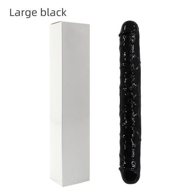 Διπλός επικεφαλής μη δονητής 37.4cm παιχνιδιών φύλων σιλικόνης ρεαλιστικός LGBT για τις γυναίκες