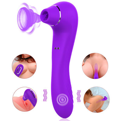 Washable ενήλικοι δονητές φύλων που τινάζουν το παιχνίδι 10 ταχύτητες 190mm γλωσσών