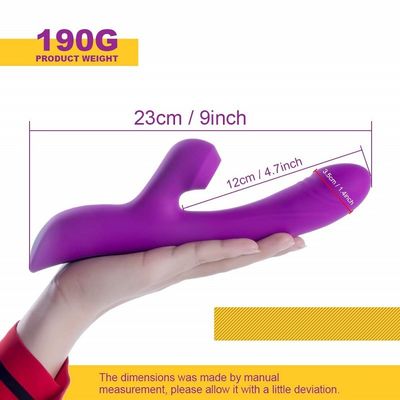 10 ηλεκτρική απορρόφηση Massager 23.7cm δονητών Multifunctions ταχύτητας σιωπηλό σχέδιο