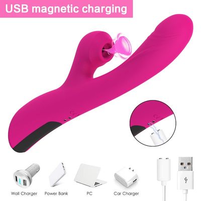10 ηλεκτρική απορρόφηση Massager 23.7cm δονητών Multifunctions ταχύτητας σιωπηλό σχέδιο