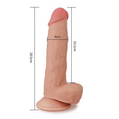 7.5inch διπλός δονητής λεσβιακό Masturbation πεών παιχνιδιών φύλων στρώματος ρεαλιστικός πρωκτικός