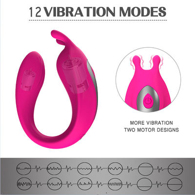 9 σε σχήμα υ δονητής 18.7cm σημείο Massager ζευγών συχνότητας Γ τύπων Γ