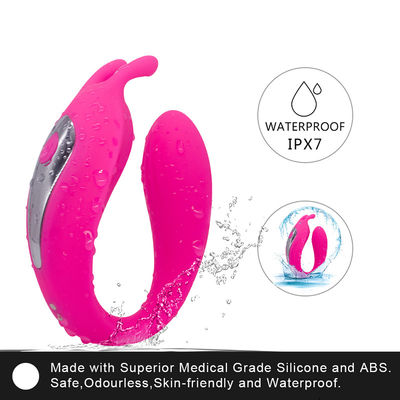 9 σε σχήμα υ δονητής 18.7cm σημείο Massager ζευγών συχνότητας Γ τύπων Γ